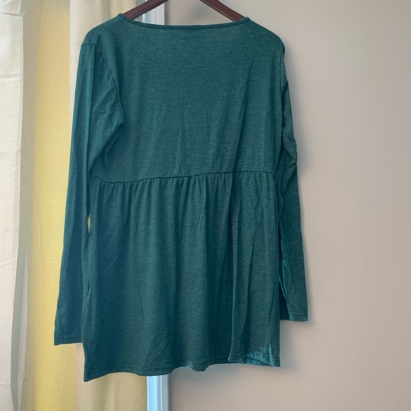 Maternity Long Sleeve Elastic Waist Top - Size XL - Picture 5 of 6